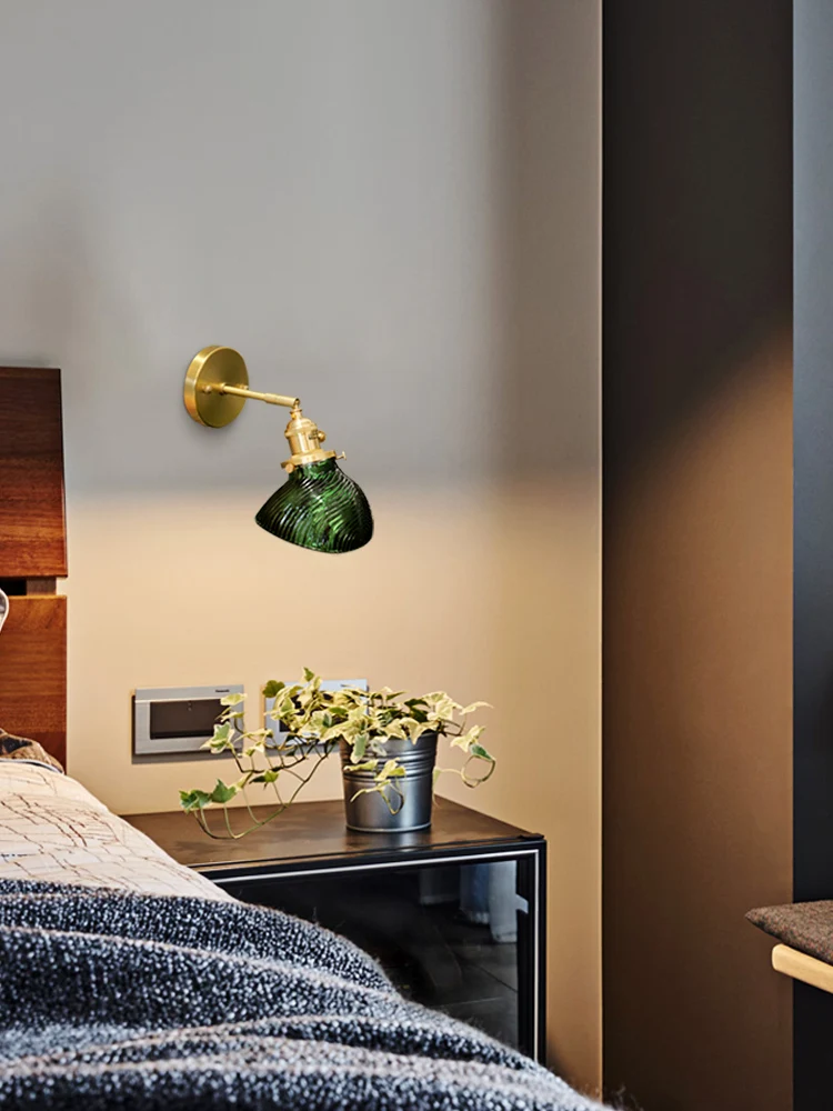 Настенные светильники в скандинавском стиле роскошные стеклянные прикроватные