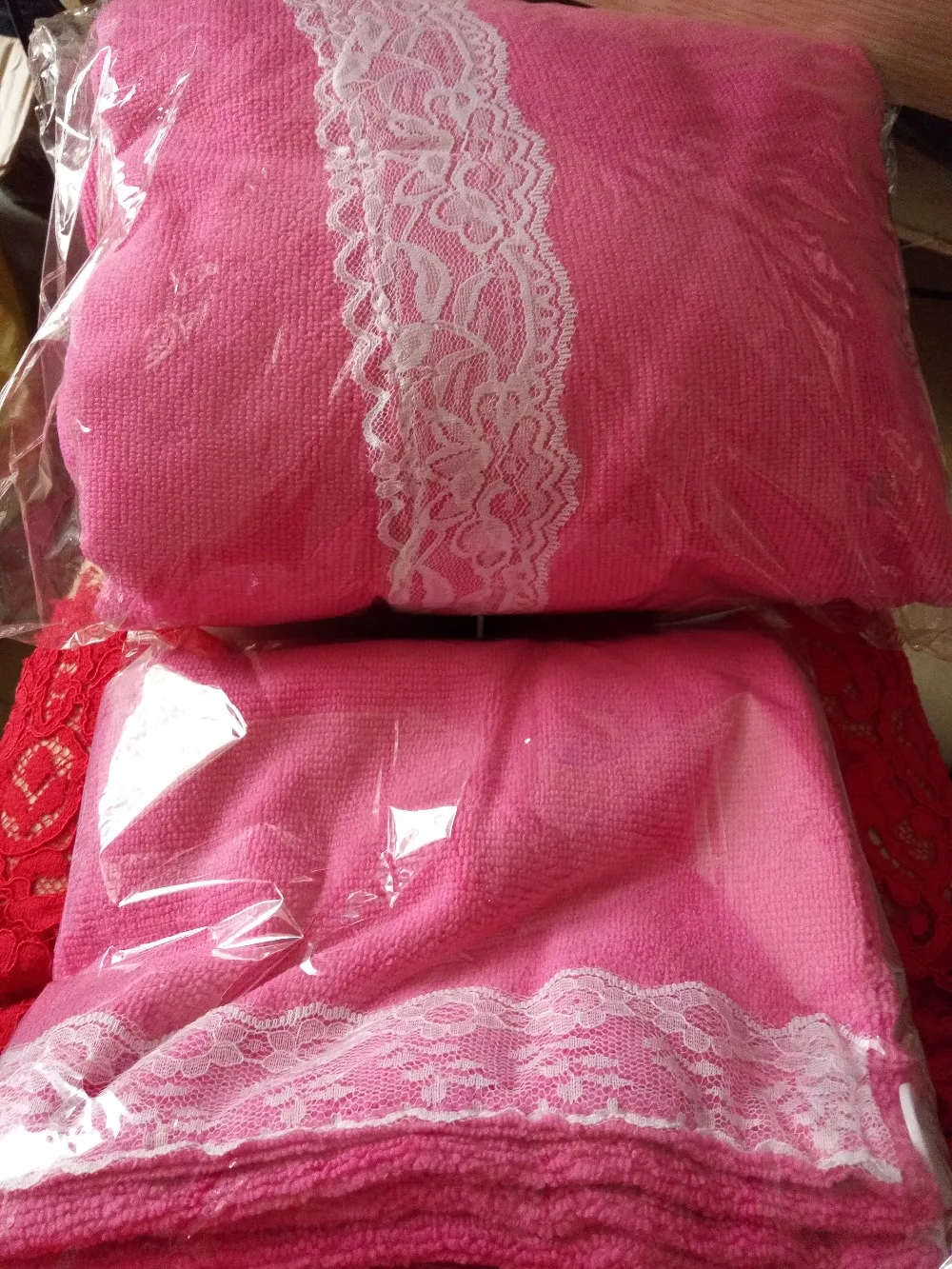 Набор полотенец из микрофибры модная кружевная юбка с оборкой на груди