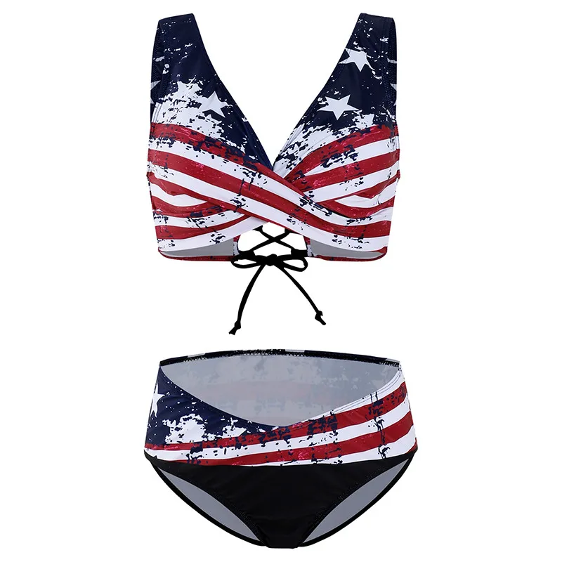 Women Padded Push-up Bra Bikini Set Ruffles Swimsuit Low Waist Bathing Suit Swim Top Plus Size Bottom |