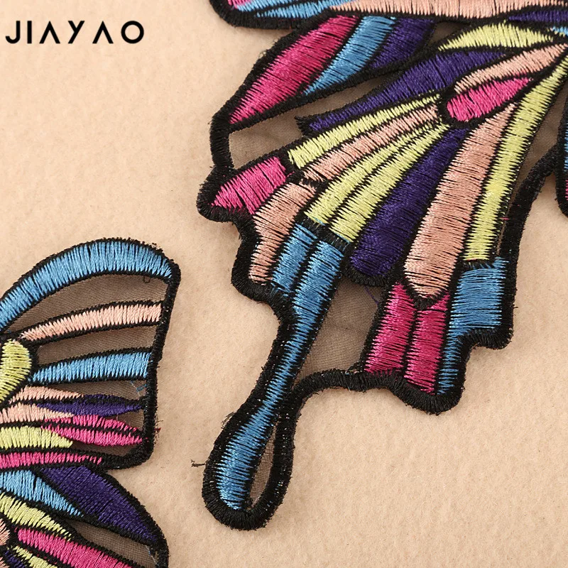 Сетчатая вышивка мультяшная бабочка шитье Глажка одежды сумка футболка шляпа