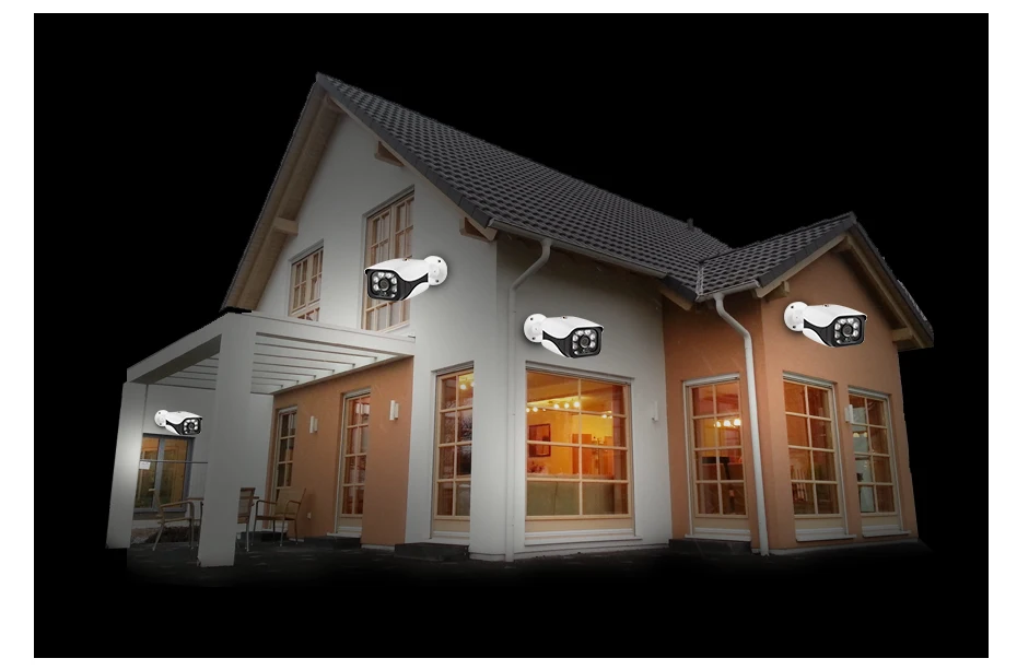 Fuers запись лица H.265 8CH POE NVR комплект 5MP POE наружная камера CCTV камера система домашней безопасности комплект видеонаблюдения просмотр приложения