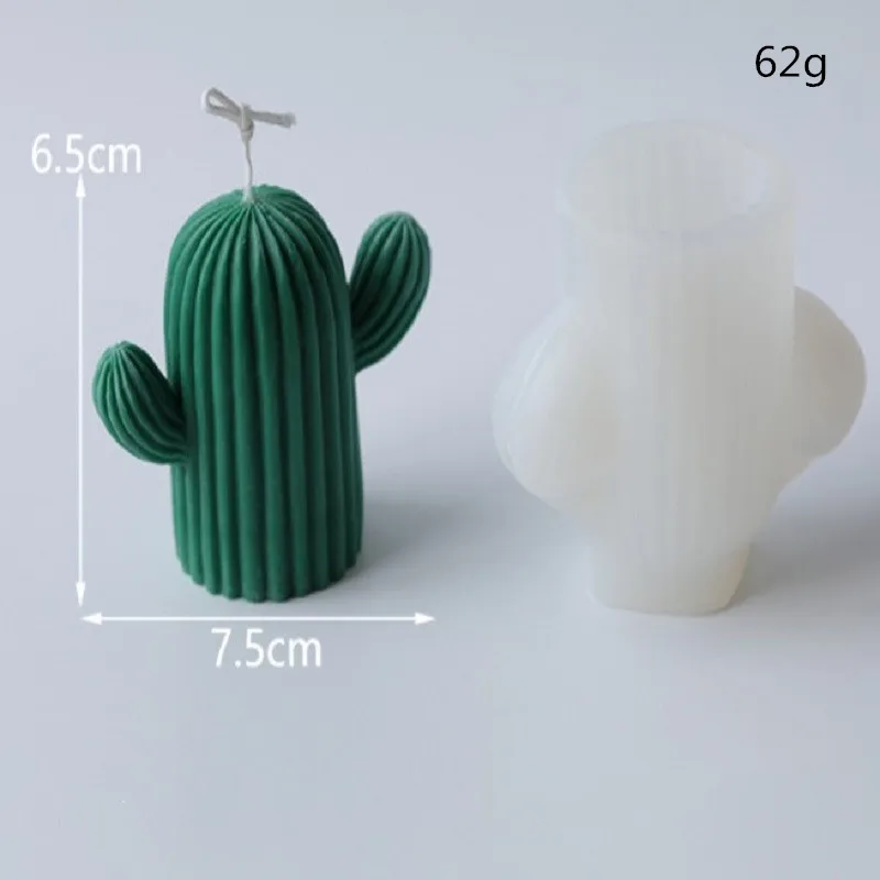 

New 3D Candle Gloves Cactus Silicone Mold DIY Cake Mousse Accessories Chocolate Baking Utensils