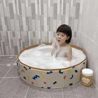 folding swimming pool childrens bathtub game bobo ball pool baby indoor and outdoor play storage fence ocean ball pool 80cm