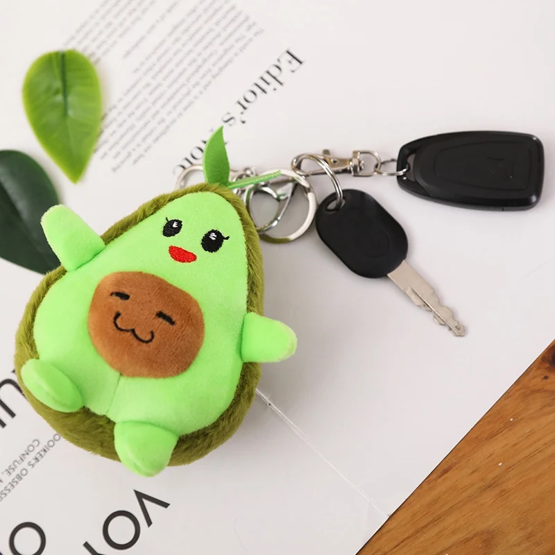 Милые авокадо плюшевая игрушка по мотивам мультфильма фрукты Kawaii/мягкие мягкий брелок кукла рюкзак игрушка-брелок для маленьких девочек подарок на день рождения для детей