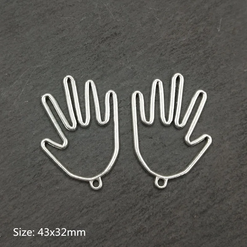 10 шт. Ретро абстрактные ажурные Подвески ручной работы тибетские посеребренные