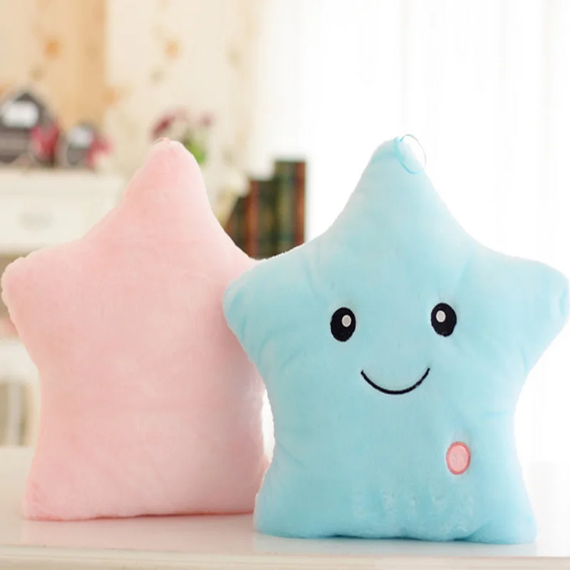 Популярная Милая Подушка звезда 35*40 см светящаяся подушка со