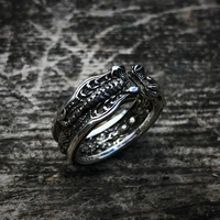 personality black scorpion open ring for men women punk cool finger ring wedding ring biker ring fashion jewelry gifts