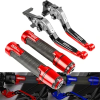 motorcycle accessories folding extendable brake clutch levers handbar handle grips for ducati 899panigale 899 panigale 2014 2015