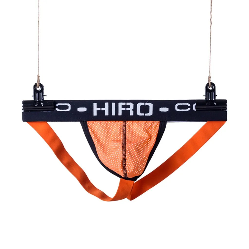 Сетчатые мужские трусы джоки сексуальное нижнее белье для геев стринги