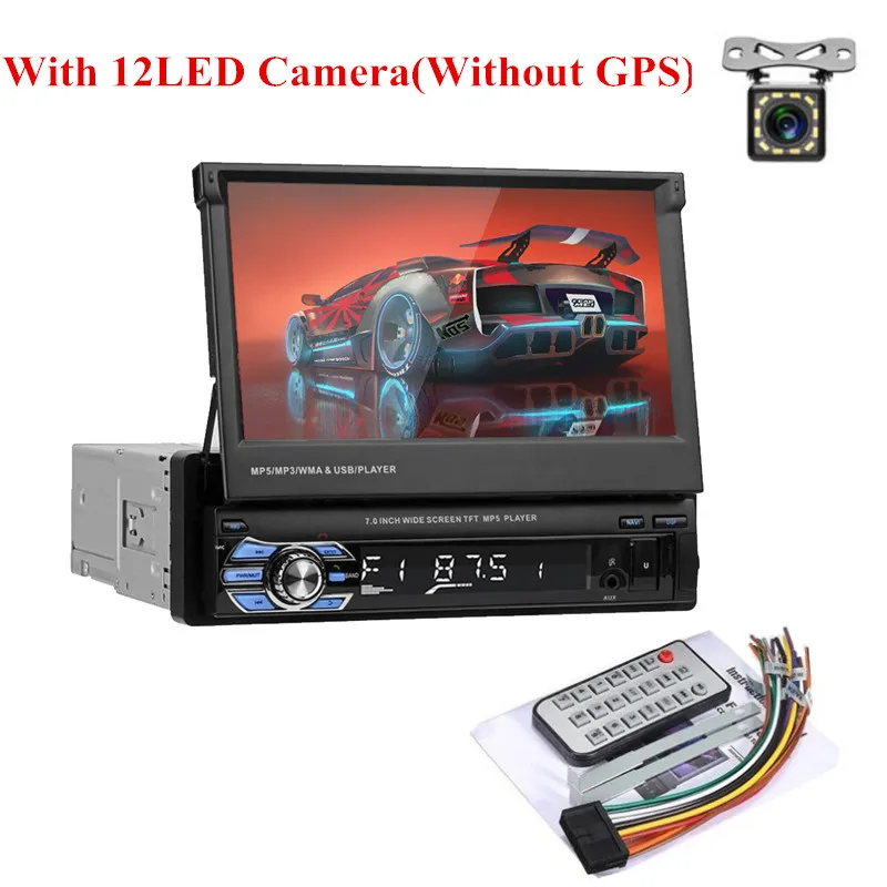 With 12LED camera LTBFM Авторадио " 1 Din радио автомобиля автомагнитола Mp5 плеер Bluetooth магнитола автомобиля стерео, сенсорный экран авто ауд - Цвет: With 12LED camera