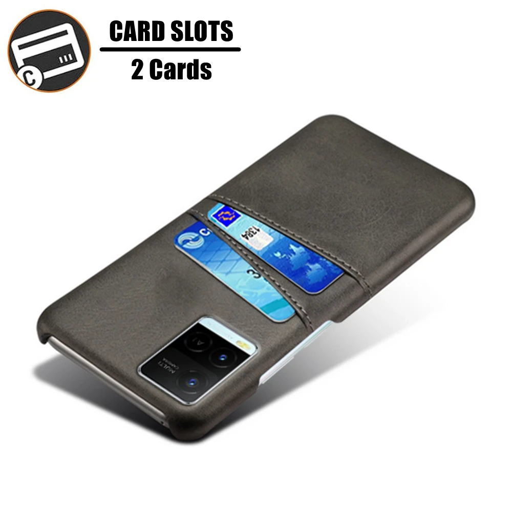 

Card Slots Cover For VIVO Y21 Y21s Y33s Y31 Y31s Funda Slim Retro PU Leather Case For VIVO Y19 Y17 Y15 Y12 Y11s Y52s Y73s Coque