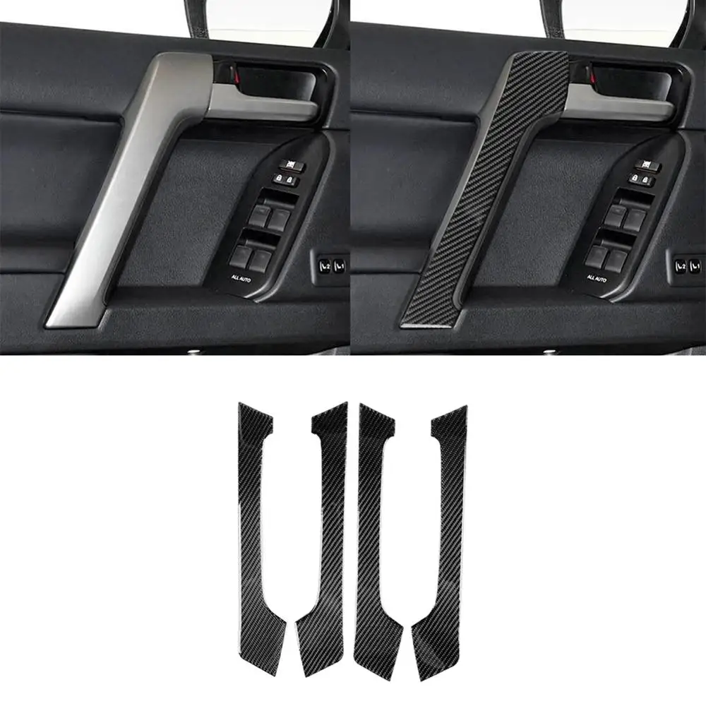 

Декоративная накладка на дверную ручку автомобиля из углеродного волокна для 2010-2018 Toyota Land Cruiser Prado