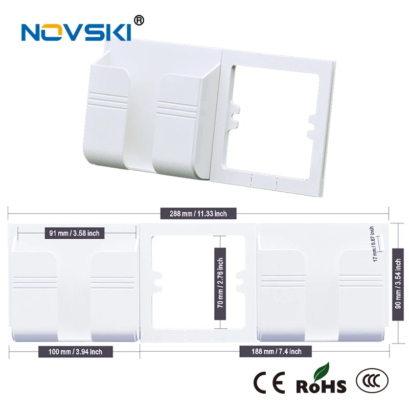Розетка NOVSKI настенная USB-розетка держатель для мобильный телефон подставка