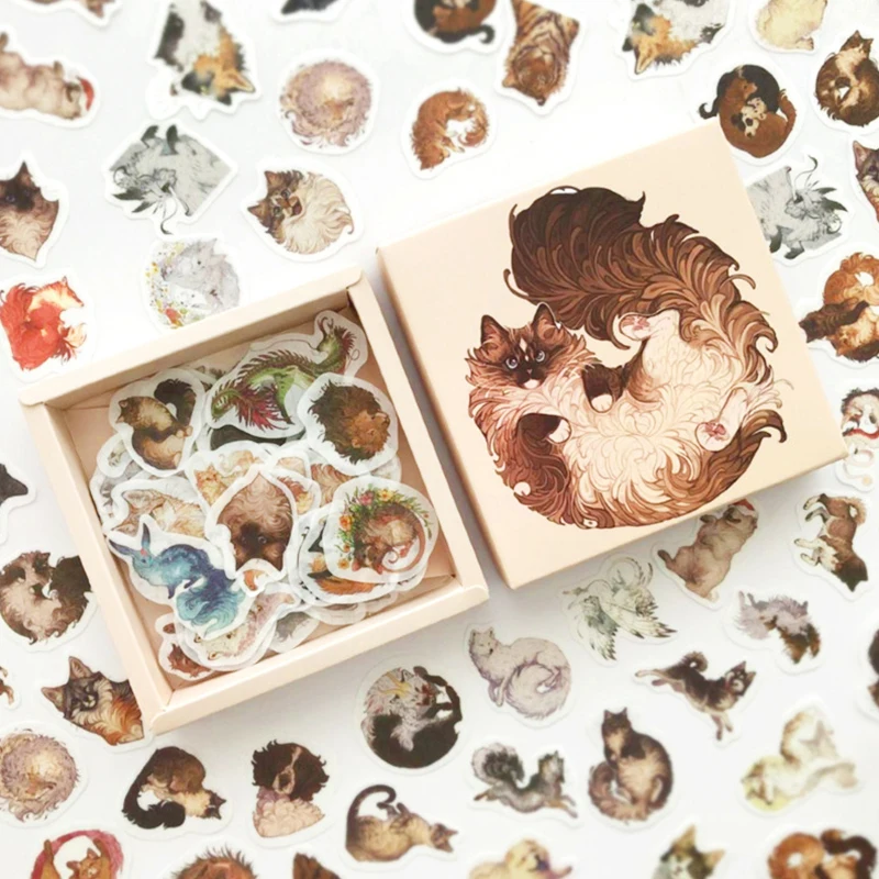 

200Pcs/Box Cartoon Series Stickers Aesthetic Stickers Decorative Diary Stickers Girl Cute Stickers New