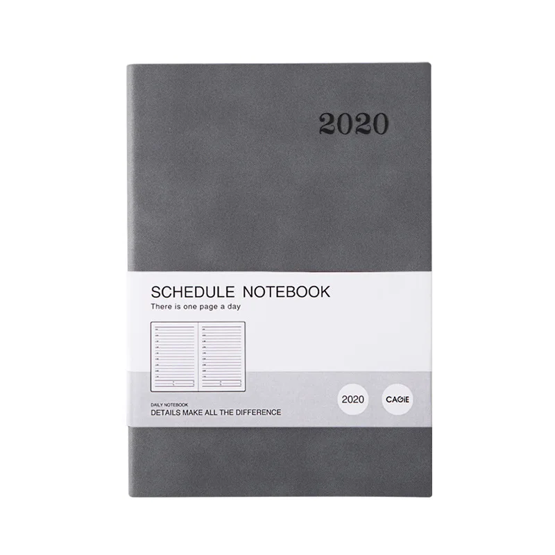 A5 Grey Agenda планировщик Органайзер A4 A5 A6 Дневник бизнес блокнот и дневник Еженедельный ежемесячный Блокнот Книга назад Школа Путешествия Руководство - Цвет: A5 Grey