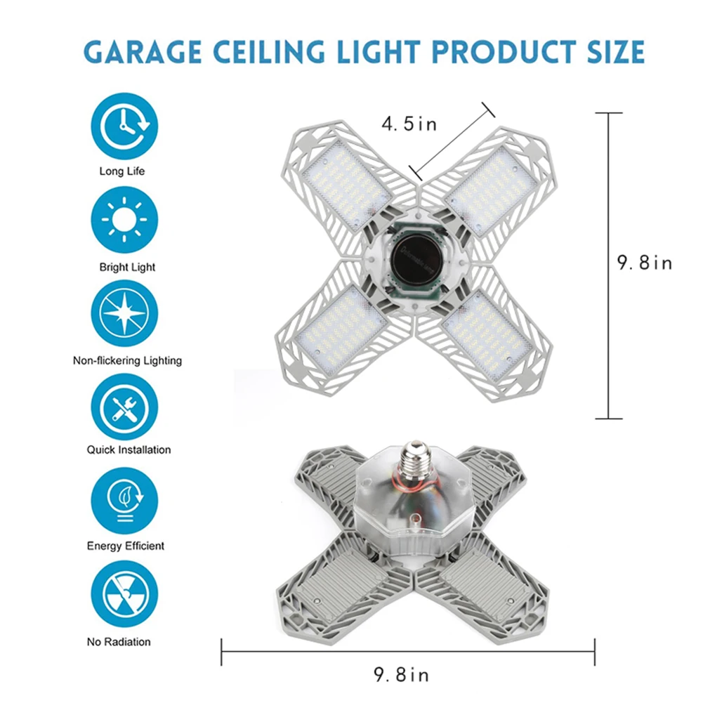Хороший Здоровый светодиодный гаражный светильник деформируемая Регулируемая