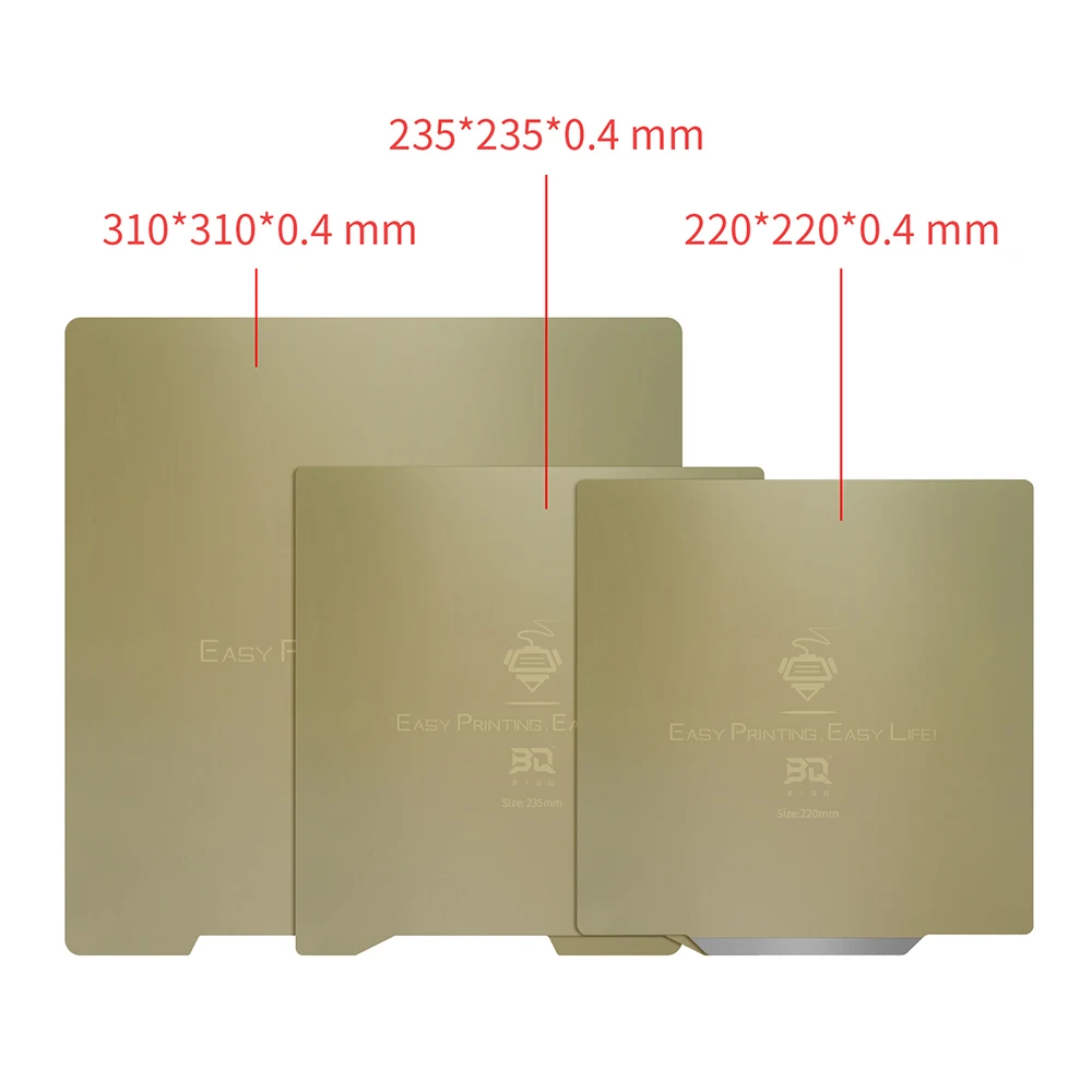 removal spring steel sheet pei build plate magnetic base hot bed sticker 220 235 310mm pei sheet 3d printer parts pla abs cr10 free global shipping