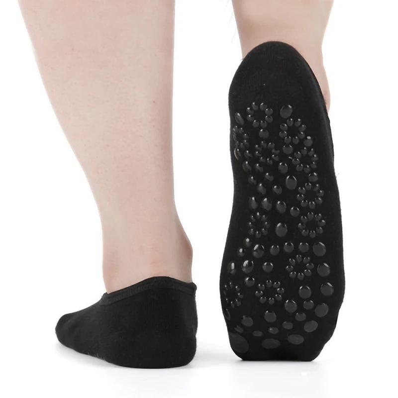 1 пара женские носки для йоги низкие силиконовые Нескользящие Пилатес фитнес