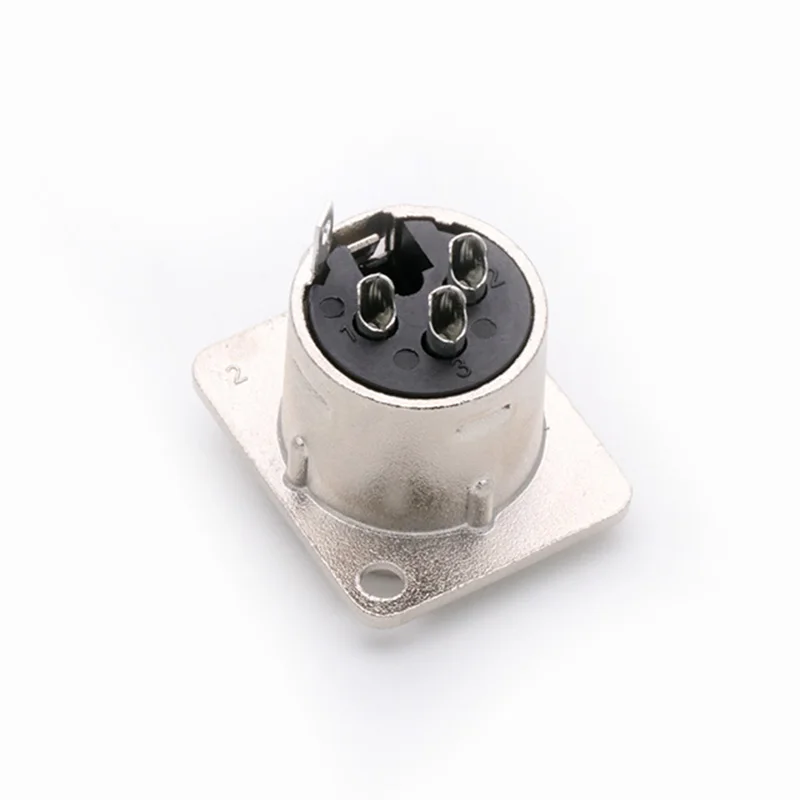 5 шт./лот гнездовой разъем XLR 3/4/5 Pins монтажное гнездо корпус микрофон кабель Клемма