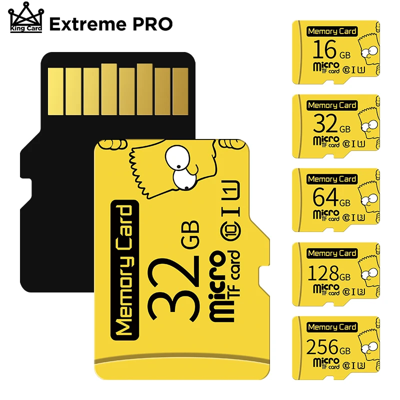 Карта памяти Micro SD класс 10 256 ГБ 128 64 32 16 8 Гб |