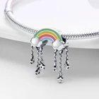 Бусины в форме хризантемы родной формы подходят для оригинального браслета Pandach женские цветные подвесные бусины plata de ley diy ювелирные изделия