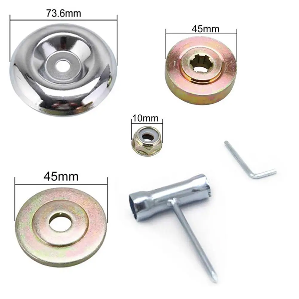 

Brush Cutter Head And Gearbox Fixing Kit Steel Wire Trimmer Head Grass Weed Cutting Rusting Dust Removal Plate For Lawn Mover