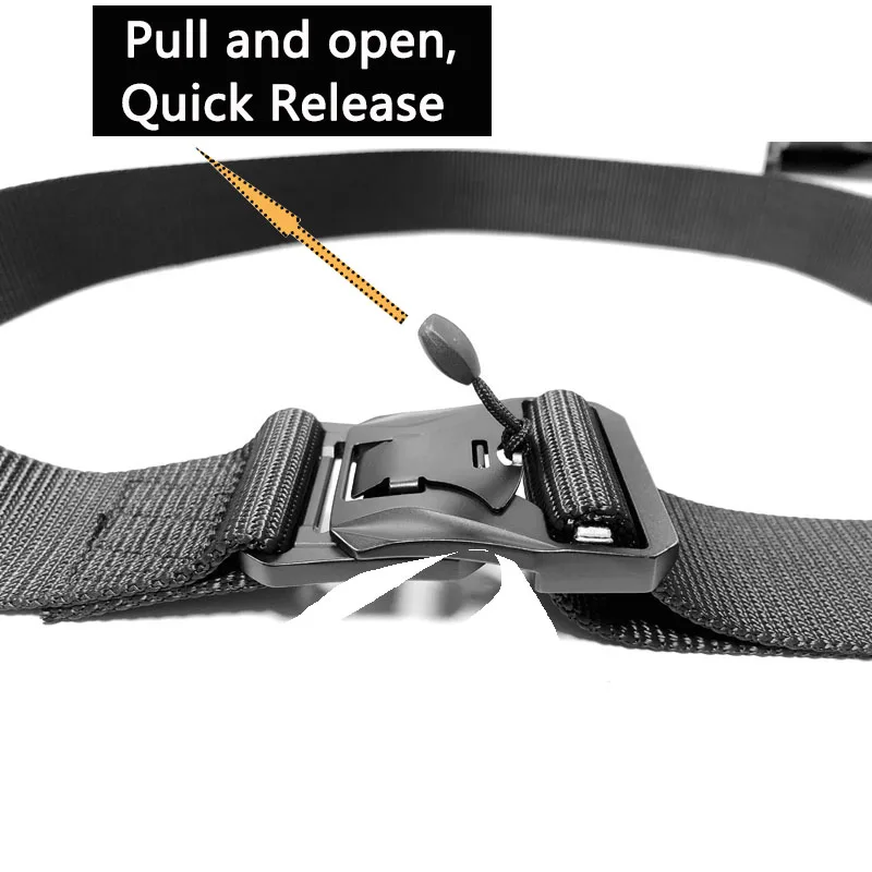 Ремень военный тактический с магнитной пряжкой регулируемый пояс для тренировок