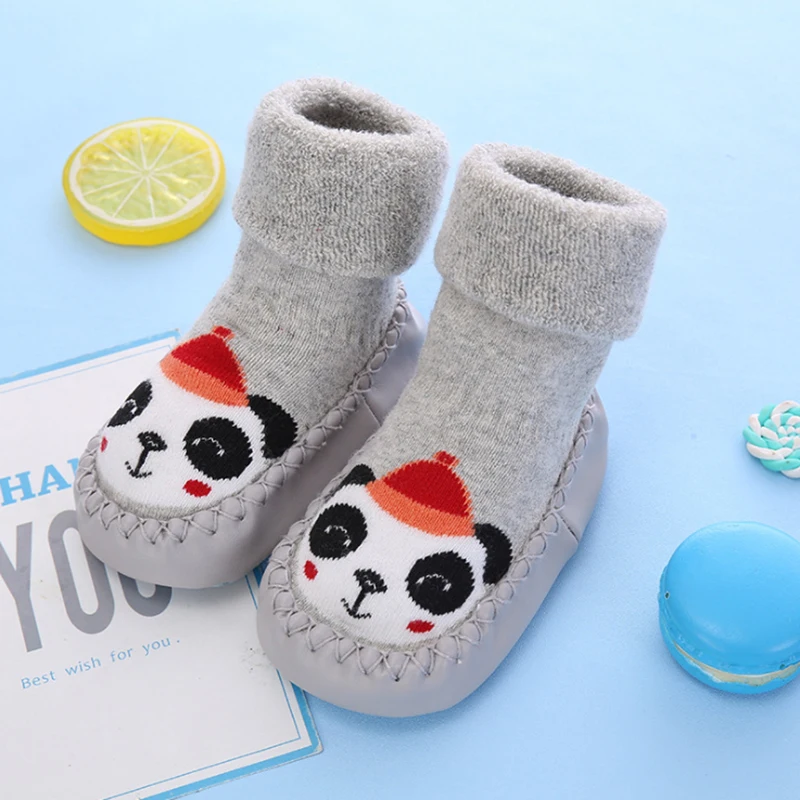 baby sock shoes with rubber soles baby socks anti slip slipper for baby girl toddlers boy socks terry warm floor socks winter