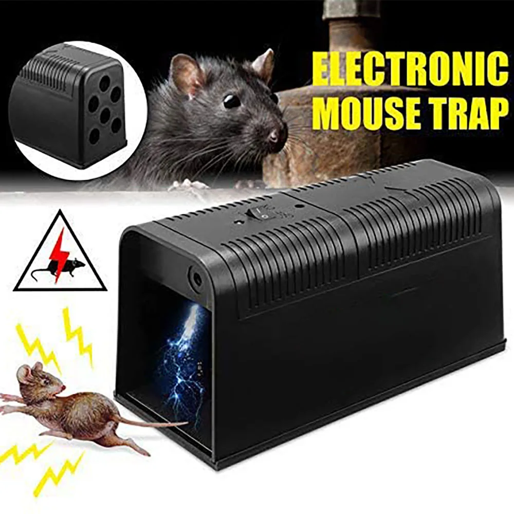

Garden Eeusable Electric Rat Traps Trap Killer Mice Rodent Catching Catcher Hige Voltage Animal Pest Control Killing Trap