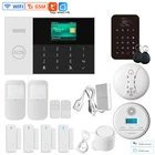 Система сигнализации с поддержкой Wi-Fi, GSM, 2,4 дюйма, с цветным экраном