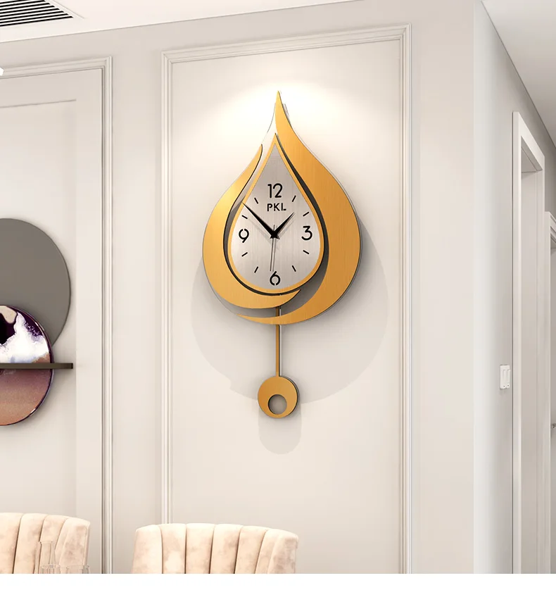 

Настенные часы в скандинавском стиле, роскошные креативные большие бесшумные часы с современным дизайном для гостиной, украшение для дома ...