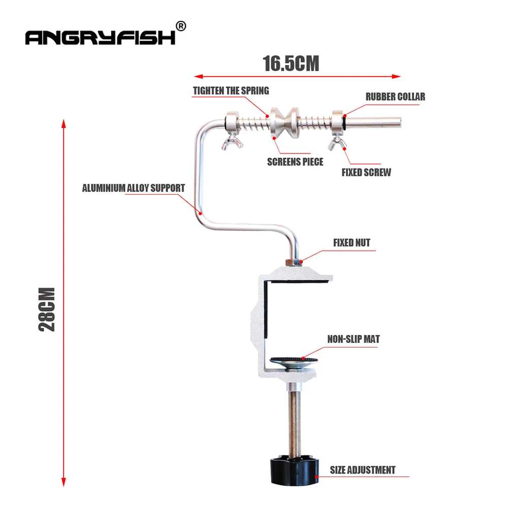 Фото Angryfish Портативный Алюминий рыболовная линия намотки катушки очереди Системы снасти инструмент присоска море инструменты для ловли карпа №5
