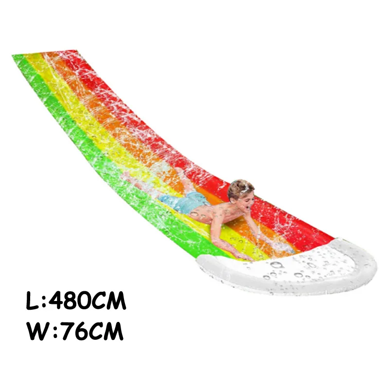 

4.8m Giant Surf 'N Water Slide Fun Lawn Water Slides Pools For Kids Summer PVC Games Center Backyard Outdoor Children Adult Toys