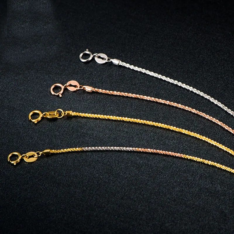 Браслет из чистого 18-каратного белого золота AU750 золотистый браслет с полной