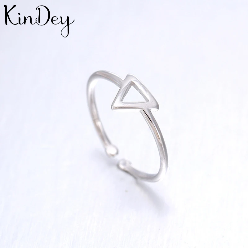 Kindey новые модные серебристого цвета треугольные кольца для мужчин и женщин Boho