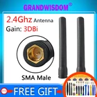 Антенна wi-fi 2,4 ГГц 2dBi-3dbi антенна SMA Штекерный разъем 2,4 ГГц антенна wi-fi 2,4 ГГц антенна wi-fi для беспроводных роутеров антенны