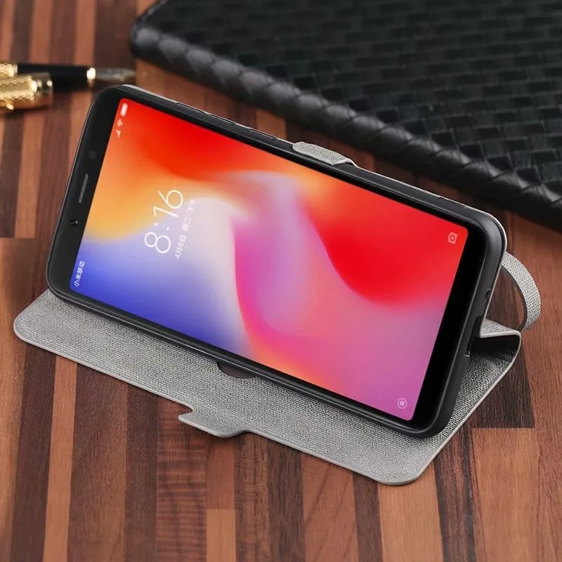 

For Xiaomi Redmi 6A Global Version Case Luxury Flip Leather Wallet Vintage Painted Back Cover For Xiomi Redmi 6a Redmi 6 A Case