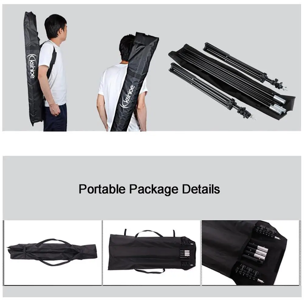 

Professional Photography Photo Backdrop Stands Background Frame Support System Stands for Photography Video Studio With 2 Clamps