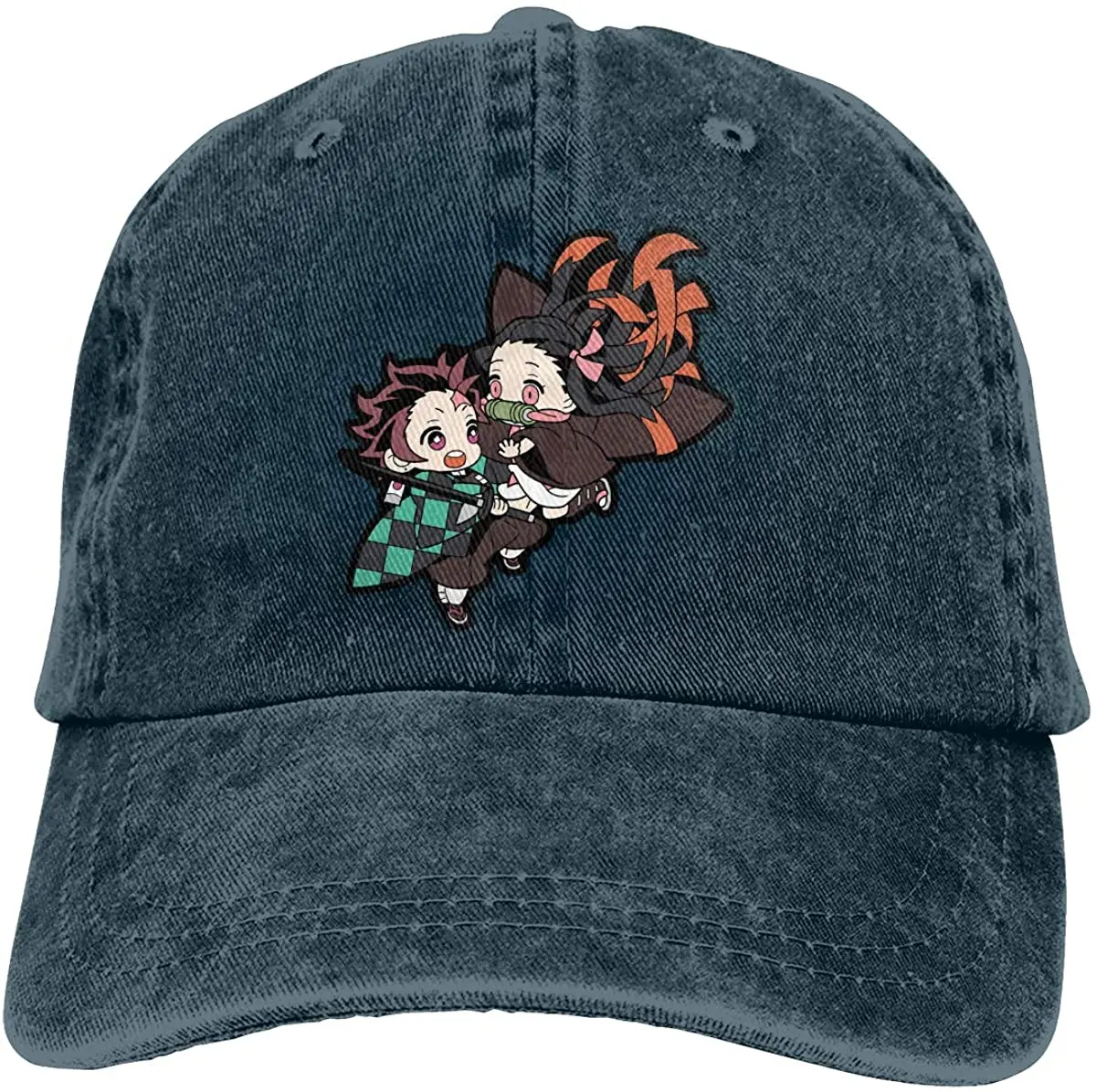 

2020 Best Selling Trucker Cowboy Hat Inspired by Anime Demon Slayer Cosplay for Adjustable Washed Denim Baseball Dad Cap