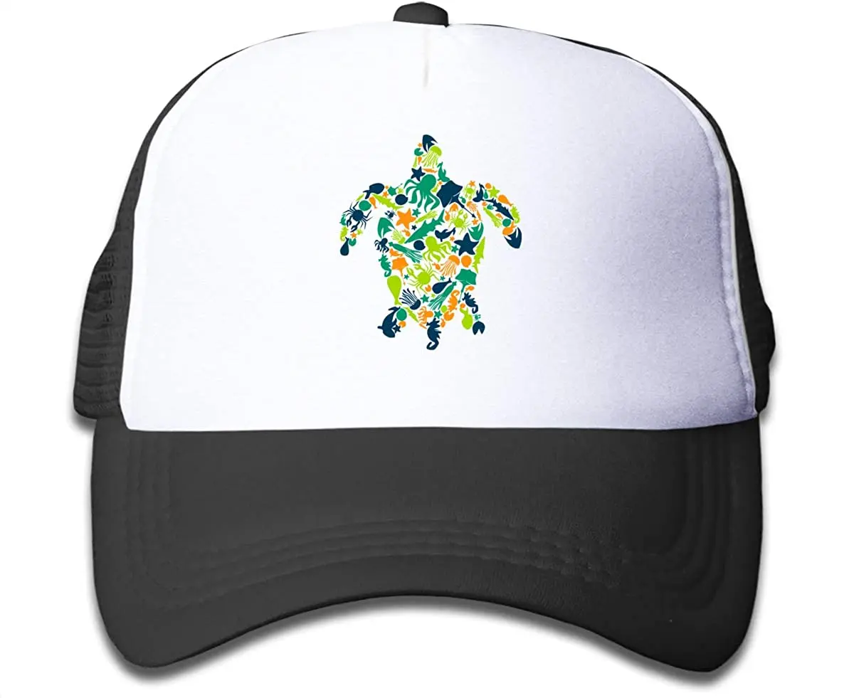 

Boy's Shark Hat, Ocean Fish Adjustable Snapback Mesh Hats Baseball Trucker Cap for Boys and Girls