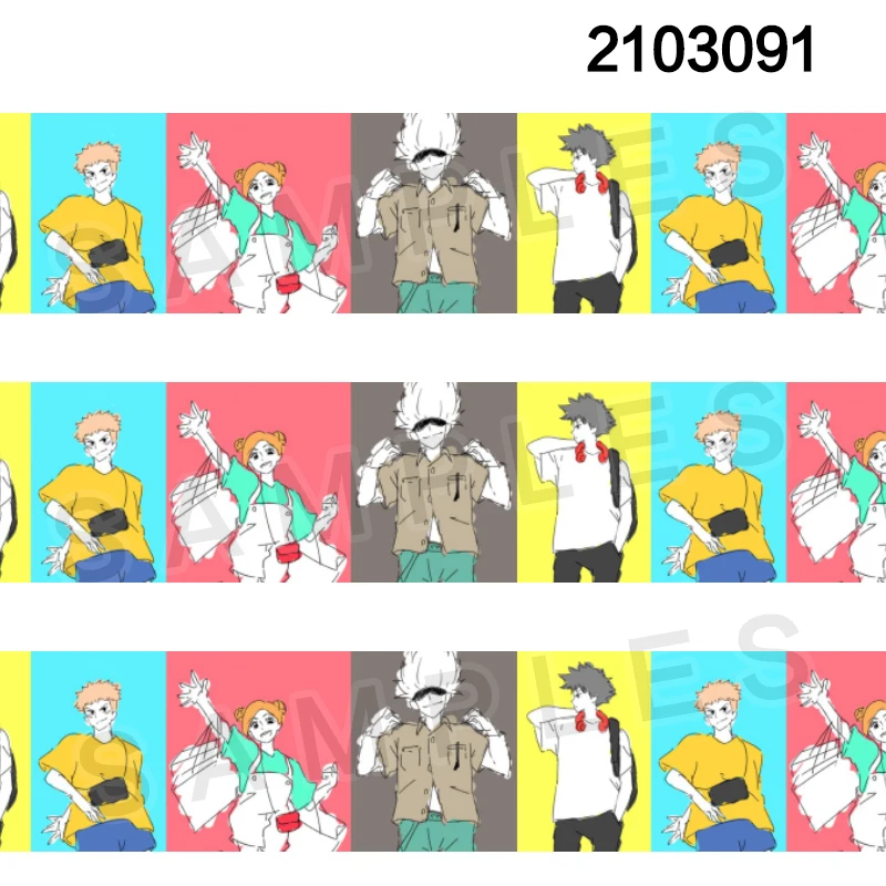 Японский мультяшный персонаж аниме ююютсу кайсен печатная корсажная/атласная