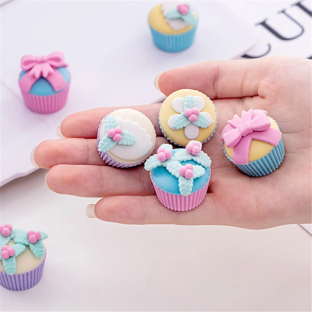 4 шт./компл. мини-игрушка для девочек Мультяшные пирожные ролевые игрушки ластики