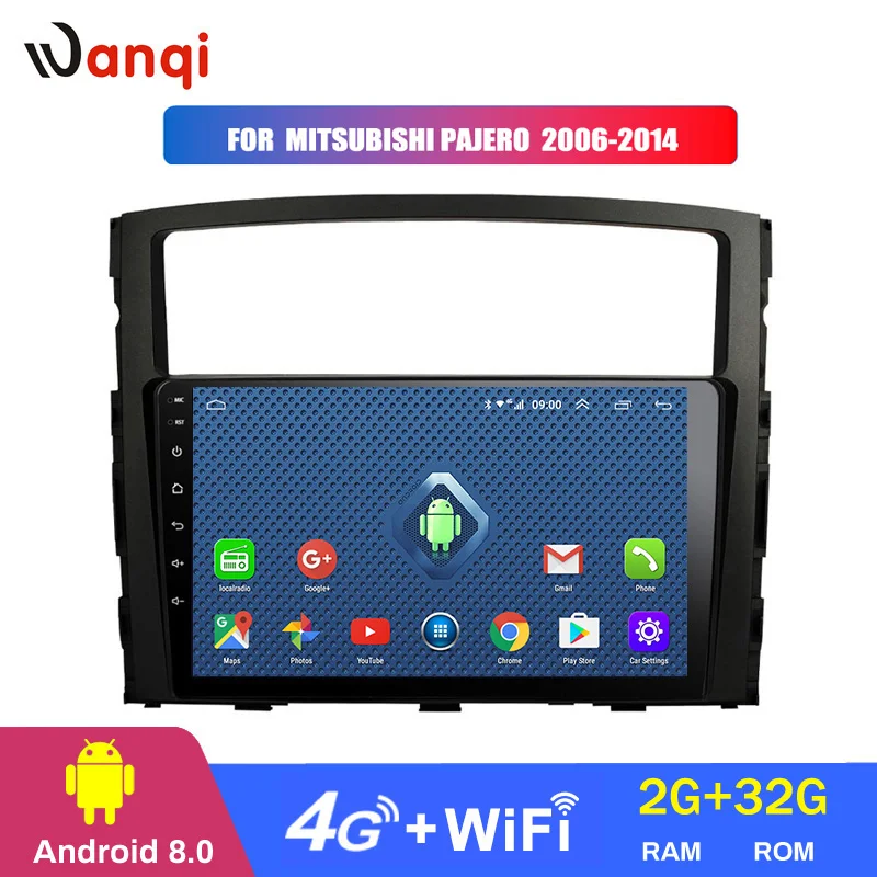 4G WIFI Full Netcom Android 10 0 автомобильный DVD GPS стереоплеер для Mitsubishi Pajero 2006-2014 Поддержка