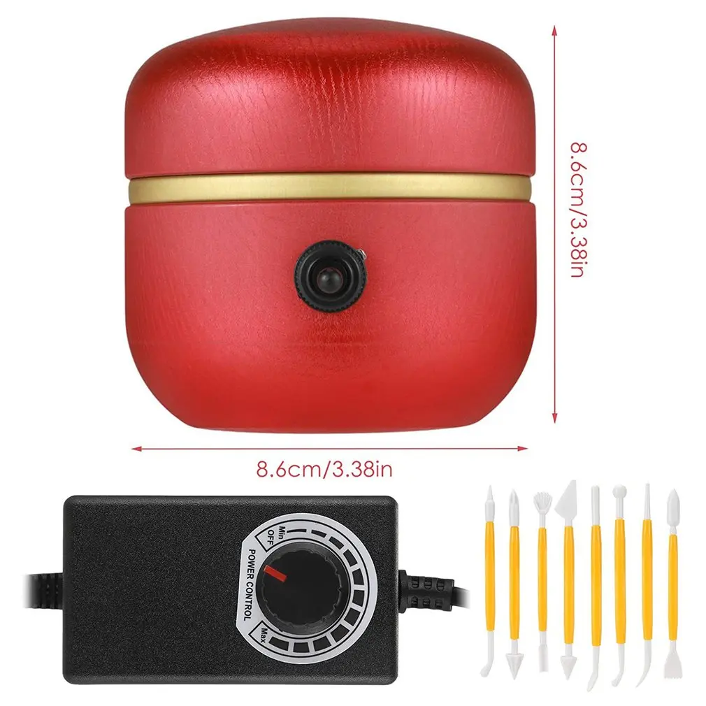 

Portable Mini Electric Pottery Machine Home Pottery Drawing Machine DIY Ceramic Work Clay Art Craft For Children