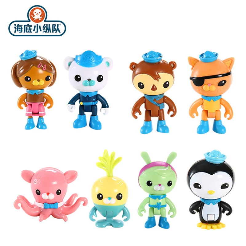 

The Octonauts toy set children's toys Barnacles Kwazii Peso Penguin Shellington Dashi Inkling anime action figure children's toy