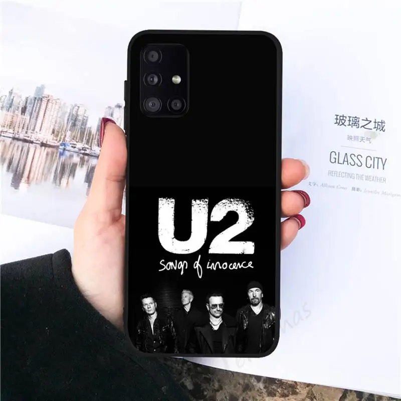 

U2 Bono The Edge Phone Case black For Samsung galaxy S 21 20 10 8 A 51 71 50 21s 70 40 20 20e note 10 plus Ultra 5g fe