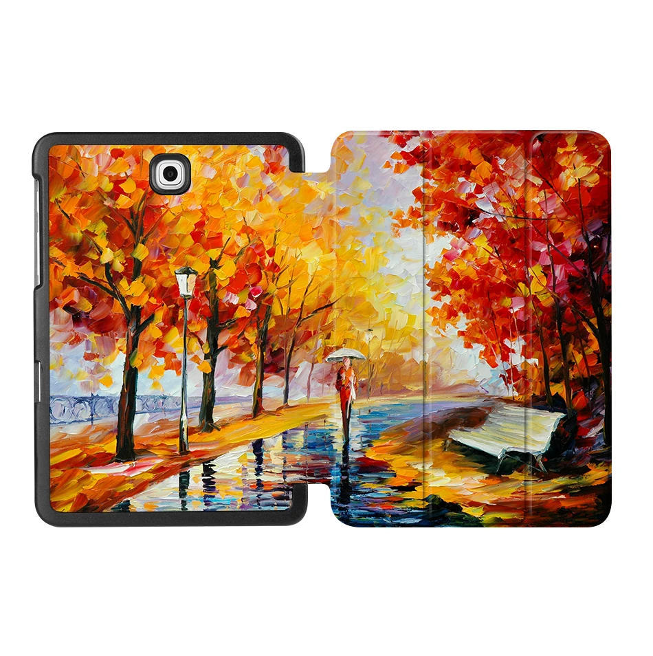SS13 MTT чехол с масляным рисунком для samsung Galaxy Tab S2 8,0 ''SM-T710 T715 из искусственной кожи откидной смарт-чехол защитный чехол T713 T719 - Цвет: SS13