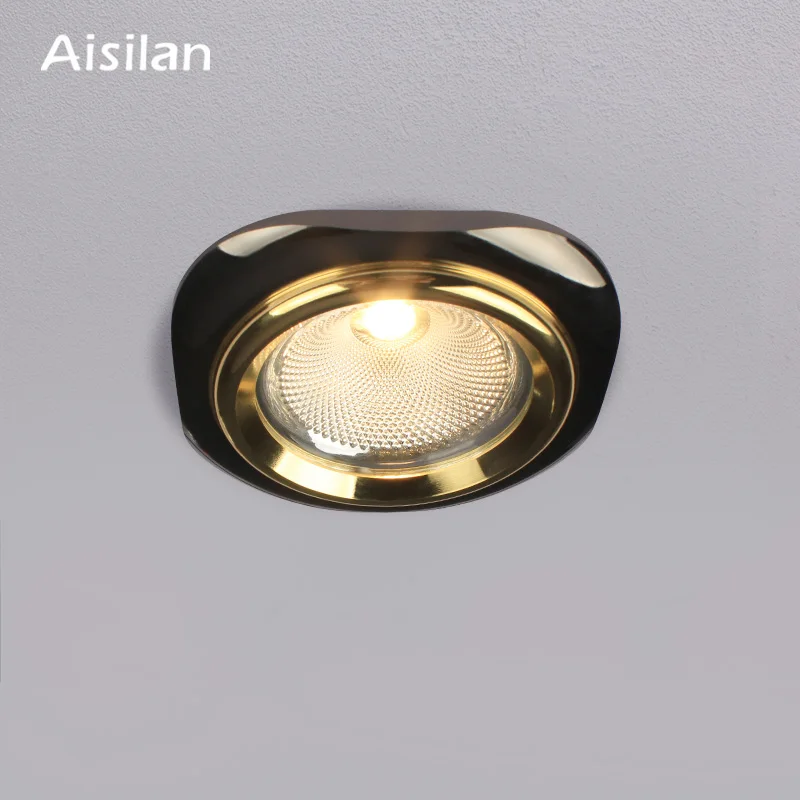 Aisilan светодиодный светильник спот черный золото серебро алюминий