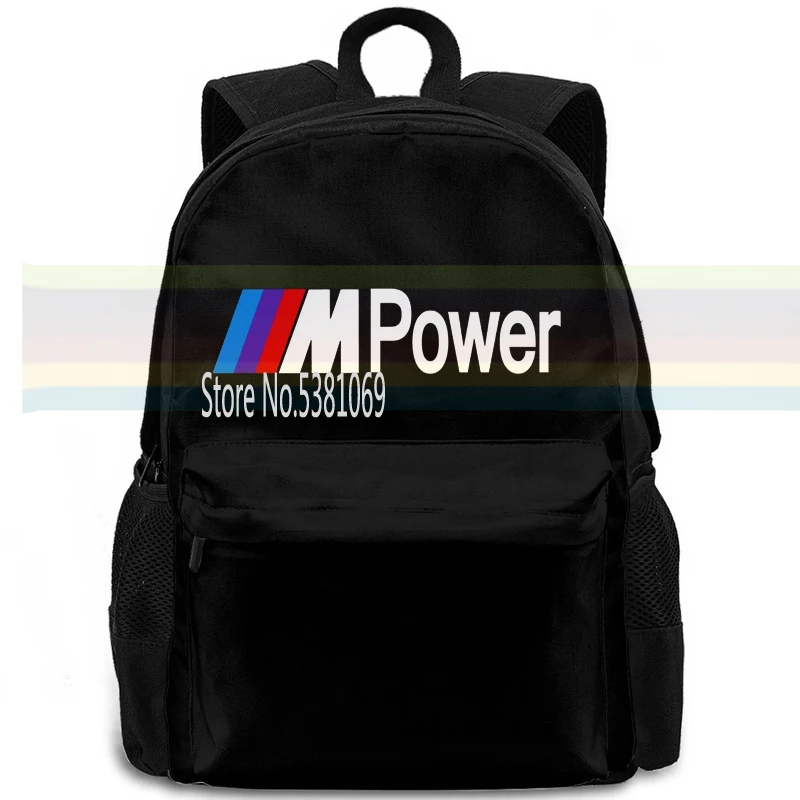 

BMW M POWER car men's and women's students can repeat washing fashion style backpack