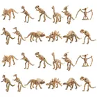 Скелеты петрифционные динозавры, 24 шт., разные фигурки, кости динозавров, образовательный Подарок для научной игры, песок динозавра, па